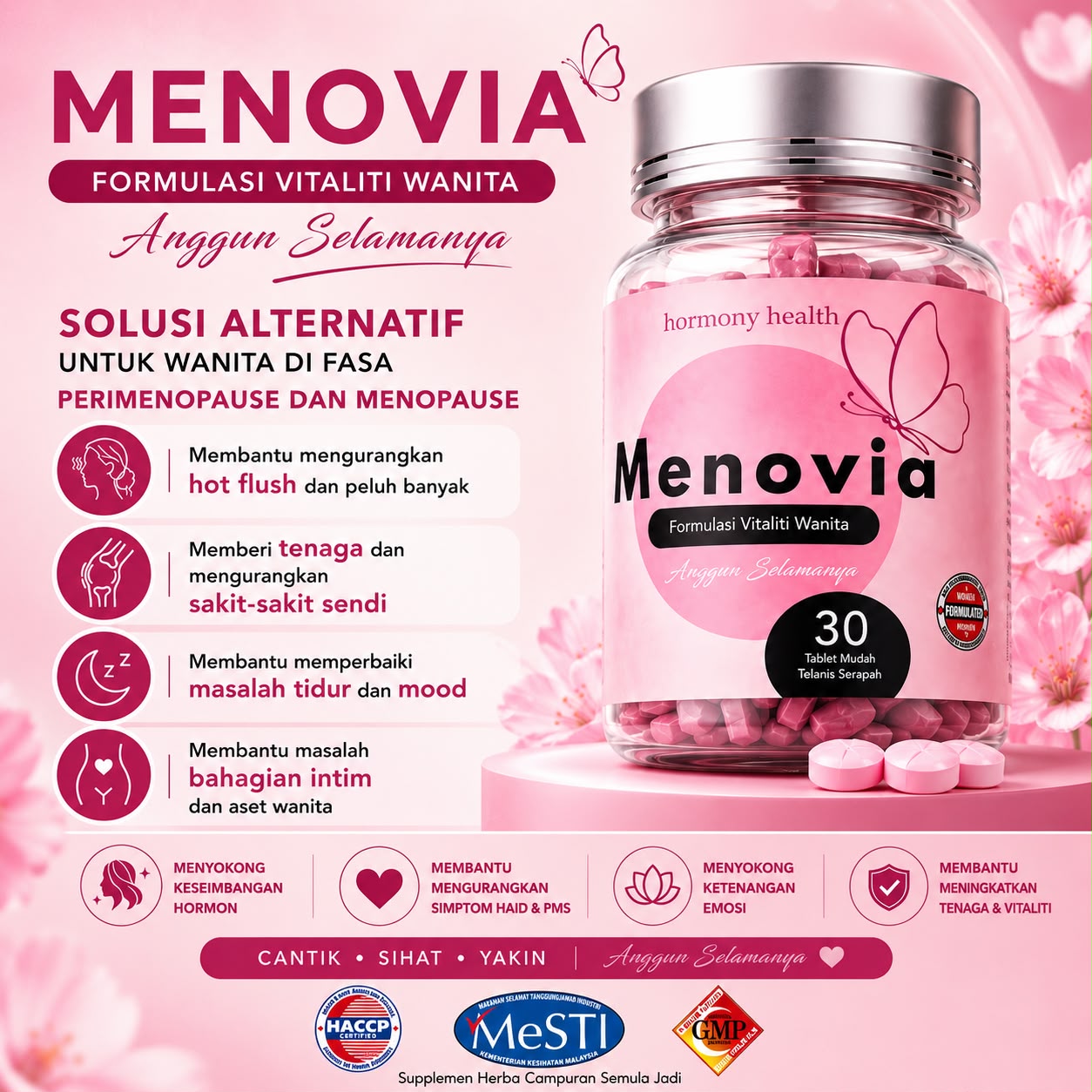 Menovia Formulasi Vitaliti Wanita